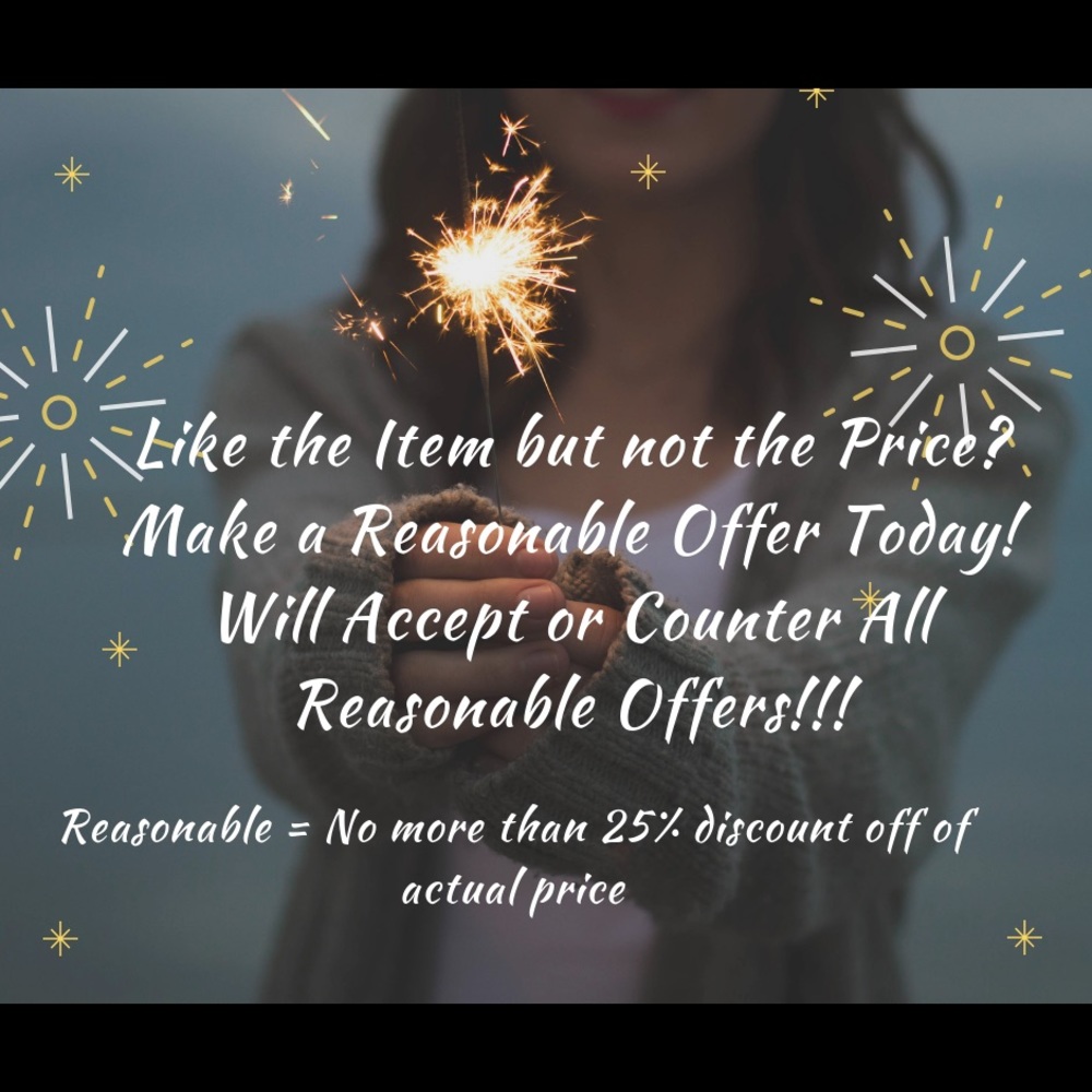 Ex: If price is $20, offer should be $15 or more